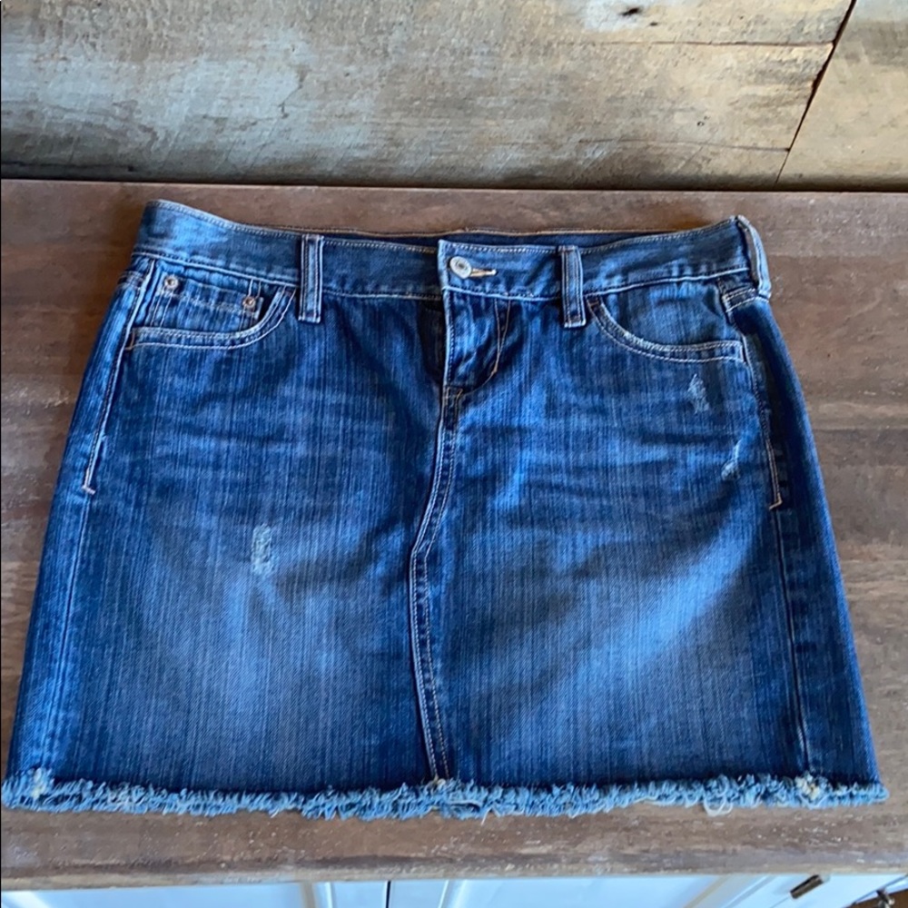 Jean mini skirt